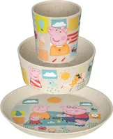 KOZIOL Kindergeschirr Connect Peppa Pig 3teilig sand