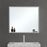 Mai & Mai Spiegelschrank Bad mit Beleuchtung Badezimmerschrank Hängeschrank Badezimmerspiegel BxTxH 80x12x70 cm Weiß matt Spiegelschrank-01