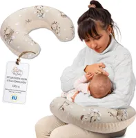 Stillkissen klein Minky 130 cm - Stillhörnchen kleines Still Kissen Nursing Breastfeeding Pillow für unterwegs Giraffen