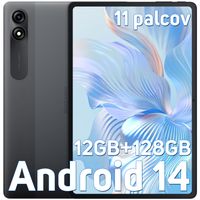 Blackview Tab 90 WiFi 11'' Android 14 Tablet (2024), 12GB+128GB (rozšíriteľný), HD-IPS displej, 13 MP fotoaparát, 8200 mAh, 10 W, Face Unlock, sivý