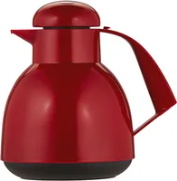 Helios Isolierkanne Day Push 1,0 l rot mit Drucktaste