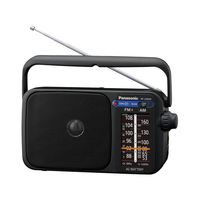 Panasonic RF-2400DEG-K - Prenosné FM/Am rádio, (770mW, LED osvetlenie, FM/Am, ľahké a jednoduché ovládanie, digitálny tuner, reproduktor s dosahom 10 cm, rukoväť na prenášanie) farba čierna