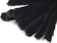 15 Draht Pfeifenreiniger 15 mm Länge 30cm Chenilledraht schwarz