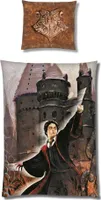 Harry Potter Winter-Bettwäsche Set für Kinder · Kinderbettwäsche 135x200 80x80 cm · Fleece-Bettwäsche mit Harry Potter Motiv und Reißverschluss