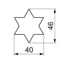 Stern-Ausstecher 4,6cm