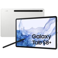 Samsung Galaxy Tab S8+ SM-X800 256 GB 31,5 cm (12.4 Zoll) Qualcomm Snapdragon 8 GB Wi-Fi 6 (802.11ax) Android 12 Silber