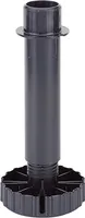 Nastaviteľná pätka podstavca Korrekt Ku.schwarz 130mm rozsah -6/+30mm HETTICH