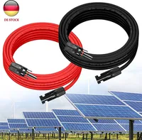 8M Verlängerungskabel 6mm² inkl. Solarstecker MC4 Solarkabel Paar PV Kabel Solar Kabel Verlängerung Solarmodul