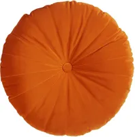Mandarinský dekorační polštář Ø 40 cm oranžový