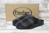 Fischer Markenschuhe Herren - Pantoffeln in grau, Gr. 40