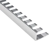 Alu L-Profil biegbar Fliesenschiene Schiene silber L270cm 10mm poliert