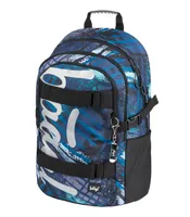 Baagl Schulrucksack für Jungen Teenager - Skateboard Rucksack - Kinderrucksack mit Laptopfach und Brustgurt für Schule (Skate Strukturen)