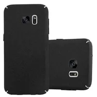 Cadorabo Schutzhülle für Samsung Galaxy S7 Hülle in Schwarz Etui Hard Case Handyhülle Cover