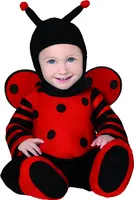 Marienkäfer Baby Kapuze Jumpsuit, Größe: 12 - 18 Monate Farbe: Schwarz