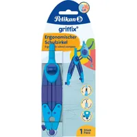 Pelikan Schulzirkel griffix Blau Ersatzminen Hängeschachtel
