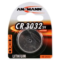 ANSMANN Lithium Knopfzelle Knopfbatterie CR3032 3V für viele Anwendungsbereiche