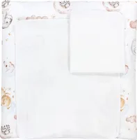 TupTam Baby Wickelauflage inkl. 2 Frotteebezügen ANK019, Farbe: Tiere auf Wolken, Größe: 75 x 85 cm