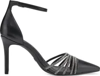 Tamaris Damen Pumps Fesselriemen Pfennigabsatz High Heels 1-24424-41, Größe:39 EU, Farbe:Schwarz