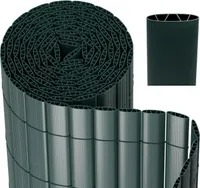 Aopunly PVC Sichtschutzmatte Sichtschutzzaun Sichtschutz für Zaun Garten Wetterfest Grün 120x700cm