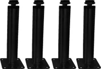 HOOZ 4er Set Möbelfuß schwarz 15cm - höhenverstellbar