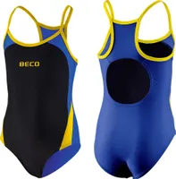BECO Mädchen Kinder Badeanzug Schwimmanzug Einteiler Größe 176 blau/schwarz