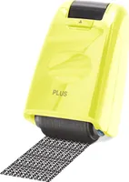 PLUS JAPAN Datenschutz-Rollstempel Standard, gelb