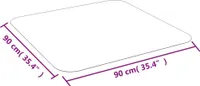 vidaXL Podlahová ochranná rohož pro laminát nebo koberec 90x90 cm
