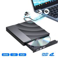 DOPWii External DVD Drive,Type-C Slim CD DVD RW Burner Drive DVD-Brenner