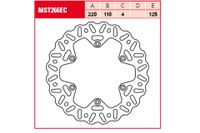 Tarcza hamulcowa TRW Lucas MST266EC w wersji krzyżowej