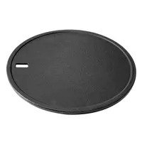 LANDMANN Modulus Grillplatte emailliertes Gusseisen für Grillrostsystem Modulus Zweiseitig einsetzbar zum Braten Backen Grillgut Spiegeleier ø 30,5 cm