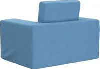 vidaXL Schlafsofa für Kinder Blau Weicher Plüsch