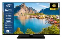 Telefunken D43U660X5CWI 43 Zoll Fernseher/Smart TV (4K UHD, HDR Dolby Vision, LED, Triple-Tuner, WLAN, Alexa Built-in) - inkl. 6 Monate HD+ [2022]