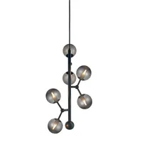 ATOM Vertikal Hängelampe G9 Smoke-schwarz