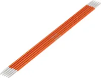 Lana Grossa Knit Pro ZING Strumpfstricknadeln Nadelspiel Aluminium Rainbow, Länge:15 cm, Durchmesser:2.5 mm