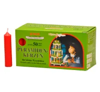 Pyramidové svíčky - červené, po 50 kusech