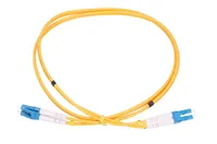Extralink LC/UPC-LC/UPC Patchcord Jednomodový, Duplex, G652D, PVC, 3mm, 1m