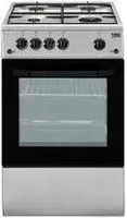 Beko CSG42011FS Kuchenka wolnostojąca Płyta gazowa Srebrny