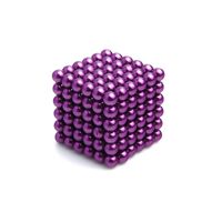 216 Stück Neodym Kugeln-Magnet 5 mm Ø Violett - Puzzle