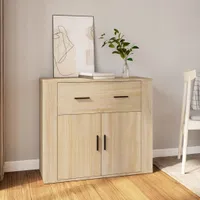 The Living Store príborník Sonoma dub 80x33x70 cm materiál na báze dreva