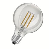 Osram LED Lampe ersetzt 60W E27 Globe - G95 in Transparent 4W 840lm 3000K 1er Pack
