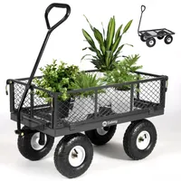 Sekey 300 KG Gartenwagen Gerätewagen Transportwagen mit 10" Vollgummi-Luftreifen