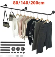 Schwerlast Kleiderstange Garderobenstange Kleiderständer Garderobe Wandmontage,80cm