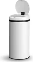 Juskys Automatik Mülleimer mit Sensor 40L für Küche - elektrischer Deckel - Weiß