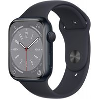 Apple Watch Series 8 Sportarmband 45 mm Aluminium GPS - Smartwatch - mitternacht/mitternacht