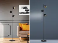 Trio Trio Stehleuchte - Design - 3 Lichter - 155 cm - Schwarz