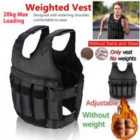 20kg Maximálne zaťaženie Nastaviteľná tréningová váha Vesta Boxerská vesta Swat Sand Oblečenie Cvičenie Fitness bunda