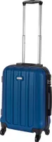 Cahoon – Hartschalenkoffer Handgepäck Trolley 4-Rollen Reisekoffer / 38 Liter / Farbe: blau
