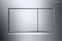 GEBERIT Betätigungsplatte Sigma20 Platte chrom glänzend / Taster chrom glänzend / Dekorstreifen matt 115.883.KH.1