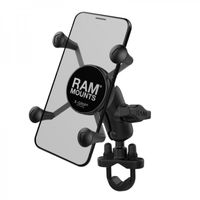 RAM MOUNTS X-Grip® Short Arm Phone Holder with Handlebar U-Bolt Base