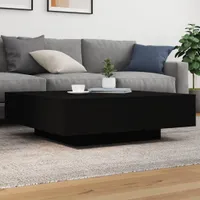 vidaXL Konferenční stolek černý 100x100x31 cm materiál na bázi dřeva